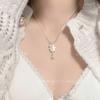 Collar con hebilla de seguridad de estilo chino para mujer, cadena de clavícula con diseño de mariposa, estilo outlet de fábrica