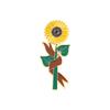 Broche de aleación de girasol japonés con dibujos animados, insignia decorativa personalizada para mochila de estudiante.