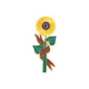Fornecimento Direto da Fábrica Acessórios para Vestuário Prontos Presente de Formatura Broche de Desenho Animado Planta Girassol Flor Emblema de Liga
