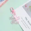 Novo Chaveiro de Flor Colorido Vazado Transparente Pingente de Joia DIY Versátil Criativo Charme para Bolsa Feminina