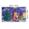 Fondo temático navideño de Temu transfronterizo, impreso en alta definición con decoraciones de escena de árbol de Navidad y regalos, perfecto para fondos de fiesta