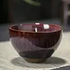 Xícara de Chá Jianzhan Queimada em Forno Tamanho Grande Cerâmica Xícara para Degustação de Chá Xícara de Anfitrião Kung Fu Chapéu de Cogumelo Conjunto de Uma Peça Xícara de Chá Tenmoku Múltiplos Estilos