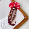 Novo Pente Flor Tulipa em Formato de Animal, Criativo e Divertido, Pente de Maquiagem de Acetato Vegetal de Alta Qualidade, Pente Portátil para Penteado
