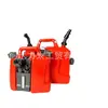 Conjunto de Galões de Combustível 3L+1.5L/5L+2.5L/8L+4L para Motosserras a Óleo de Mistura para Motores de Dois Tempos