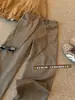 Pantalones Casuales de Gamuza Retro Marrones para Hombres y Mujeres 2026 Nuevos de Otoño e Invierno Pierna Recta Favorecedores Versátiles Pierna Ancha Pantalones Largos