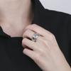 Anillo dominante para hombre chapado en platino 18k anillo de diamante simulado anillo masculino regalo para pareja suministro de puesto en vivo