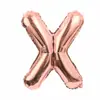 Balão de Letra em Inglês de 16 Polegadas Dourado Ouro Rosa Prata Filme de Alumínio Festa de Aniversário Fabricante Atacado Festa de Letras
