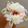 Laços de Cabelo Doces de Morango para Meninas, Elásticos Amigáveis para Coques Que Não Danificam o Cabelo, Acessórios de Cabelo de Alta Elasticidade para Meninas Pequenas