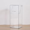 Caneta quadrada transparente Titular Estudante Desktop Caixa de armazenamento Moda criativa bonito Armazenamento de balde Caixa PET à prova de poeira