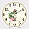 Reloj de Pared Silencioso Estilo Europeo Platino para Sala de Estar, Dormitorio, Oficina; Reloj de Pared Simple y Elegante; Reloj Moderno Creativo de Cuarzo