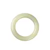 Pulsera de jade blanco Hotan al por mayor, brazalete redondo retro grueso y atrevido, brazalete de jade