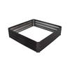Jardín de flores de chapa galvanizada de fábrica Amazon transfronterizo cuadrado espolvoreado exterior jardinería caja de plantación macetero