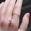Accesorios DIY S925 plata esterlina moda personalizada anillo de perlas soporte vacío anillo inteligente versátil pulsera anillo soporte plata