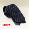 Corbata Elegante con Patrón Retro, Corbata Formal Atada a Mano, Atuendo Formal para Novio de Boda, Corbata Estampada Moda Estilo Hong Kong 8cm
