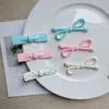 Dulce y Sencillo Pinza para el Pelo de Niña con Lazo de Macarrón Accesorios al por Mayor Hecho a Mano DIY Adornos para el Cabello con Pegamento de Crema para Zuecos