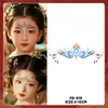 Pegatinas Faciales Brillantes de Año Nuevo Transfronterizas, Pegatinas para Cejas, Esquina del Ojo y Frente Estilo Antiguo Dunhuang, Pegatinas de Tatuaje Coloridas, Escenario de Disfraces Antiguos Hanfu