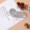 Material hecho a mano DIY serie navideña cáñamo suelto goma que gotea lentejuelas brillantes copos de nieve estrellas árbol de Navidad lentejuelas mixtas