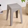 Taburete Cuadrado Escandinavo Taburete Plegable para el Hogar Taburete de Baño Taburete Cuadrado Alto para Adultos Taburete de Plástico Moderno Taburete para Sala de Estar Mesa de Comedor