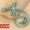 Botón de cola larga de pelo liso de fábrica con palabra de jade, libélula, cheongsam, botón hecho a mano, botón decorativo étnico Hanfu, accesorios