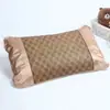 Funda de almohada fresca transpirable de primavera y verano personalizada de fábrica Funda de almohada rectangular de esterilla de ratán Funda de almohada cómoda y transpirable para cama