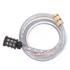 Lavadora de Coches Manguera de Entrada de Agua de Alambre de Acero Pistola de Agua para Lavado de Coches de Alta Presión Manguera de Succión Juego de Accesorios para Máquina de Limpieza del Hogar