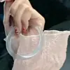 Pulsera de Piedra Ojo de Gato Estilo Chino Nuevo 2025 para Mujer, Pulsera de Barra Plana, Regalo de Joyería para Mujer, Accesorios de Vidrio Imitación Jade