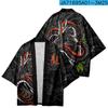 2024 explosiones calientes de comercio exterior transfronterizo vintage ukiyo-e harajuku carpa kimono dragón tótem capa de siete mangas hombres