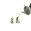 Calabazas Glaseadas de Cristal Pequeños Adornos de Cerámica para Damas Lindos Gadgets Coloridos Mascotas de Té Accesorios para Ceremonia del Té Regalos de Alta Gama