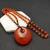 2019 Nuevo estilo nacional con cuentas de imitación de resina de cera de abeja joyería cadena para suéter accesorios retro colgante collar largo para mujer