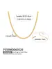 Conjunto de Accesorios para Mujer con Cadena de Hueso de Serpiente Plana Europea y Americana Transfronteriza, Pulsera, Tobillera, Acero Inoxidable 316L Chapado en Oro Real de 18K