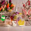 Manualidades de decoración de fiesta de Pascua transfronteriza, procesamiento de colgantes pequeños, graffiti DIY pintado a mano, pequeñas virutas de madera en blanco