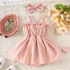 Roupas de Bebê, Estilo Fino de Verão, Estilo Doce de Princesa, Vestido de Suspensório de Renda Rosa, Fornecimento Exclusivo Transfronteiriço para Macacão Vestido de Bebê