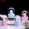 Nuevo jardín de infancia yuanmeng mini bola de cristal de viento linda decoración de escritorio de oficina para regalos de colegas