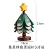 Tapete Aislante para Árbol de Navidad Individual Posavasos Artesanía de Madera Personalizada Tapete Resistente al Calor Anti-Escaldante Adornos de Madera para Mesa de Comedor