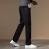 Pantalones de mezclilla ajustados para hombre, nuevos y modernos, versión coreana 2026, versátiles, de alta gama, elásticos, casuales, corte recto ajustado