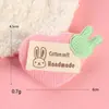 Fofo estilo coreano, combina com tudo, desenho animado, ultrassônico, coelho do amor, m urso, etiqueta de tecido, adesivos, acessórios de combinação para roupas infantis
