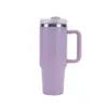 Copo de Gelo Transfronteiriço 40oz Aço Inoxidável 304 Isolamento a Vácuo Copo Frio Grande Capacidade Copo de Carro com Canudo Personalização