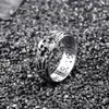 Anillo para Hombre Anillo de Calavera Punk Personalidad Agresiva de Hombre Discoteca Anillo Retro Europeo y Americano