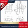 Uu10.5 transformador de alta frequência duplo slot esqueleto suporte 2 + 2 pés