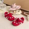 Zapatos de Entrenamiento Alemanes para Niñas con Adorno de Encaje de Nuevo Estilo, Zapatos A-Gan Estilo Flor de Cerezo Crema de Primavera, Tenis Lindos para Bebés Niñas