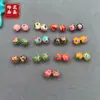 Cuentas de colores de esmalte cloisonné hechas a mano en oro antiguo, cuentas redondas tipo gota de aceite azul quemado, material para accesorios de bricolaje, cordón, accesorios para joyería