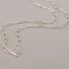 Collar de Clavícula Retro de Moda Ins Europeo y Americano Cadena de Metal Empalmado Simple de Verano Nicho para Mujeres