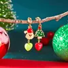 Pendientes de la Serie Navideña Más Vendidos Transfronterizos Pendientes Colgantes de Guirnalda de Árbol de Navidad de Dibujos Animados Pendientes Simples Elegantes Exquisitos