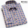 Camisa de Primavera Transfronteriza Aliexpress para Hombre Camisa a Cuadros Cepillada Camisa Casual de Franela a Cuadros Dropshipping