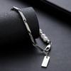 Pulsera de Perlas para Hombre Diamante Acero de Titanio Color Libre Alto Sentido de Gama Accesorios Personalizados Simples de Nicho Accesorios Versátiles de Verano para Mujer