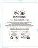 Bolsa de Embalaje Transparente Translúcida Escarchada de Plástico con Cierre Automático para Ropa, Toallas, Ropa Interior, Calcetines - Venta al por Mayor