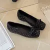 Sapatos Mary Jane quadrados da moda 2026, estilo francês, para mulheres, scarpins baixos, saltos baixos doces versáteis de outono