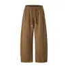 Rumeng marca retro trendy estilo japonés, pantalones deportivos rectos simples para hombre, pantalones casuales holgados de otoño, versátiles para ir al trabajo