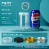 Frasco sellado de plástico PET transparente de grado alimenticio en stock con boca ancha y tapa para almacenar frutas secas y especias, recipiente de almacenamiento a prueba de humedad