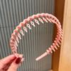 Faixa de Cabelo Dentada Antiderrapante Feminina para Lavar o Rosto, Presilha de Cabelo de Verão, Elástico de Cabelo 2022, Tiaras, Acessório de Cabeça de Aba Larga que Não Aperta a Cabeça